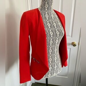 H&M red blazer size 4 worn once